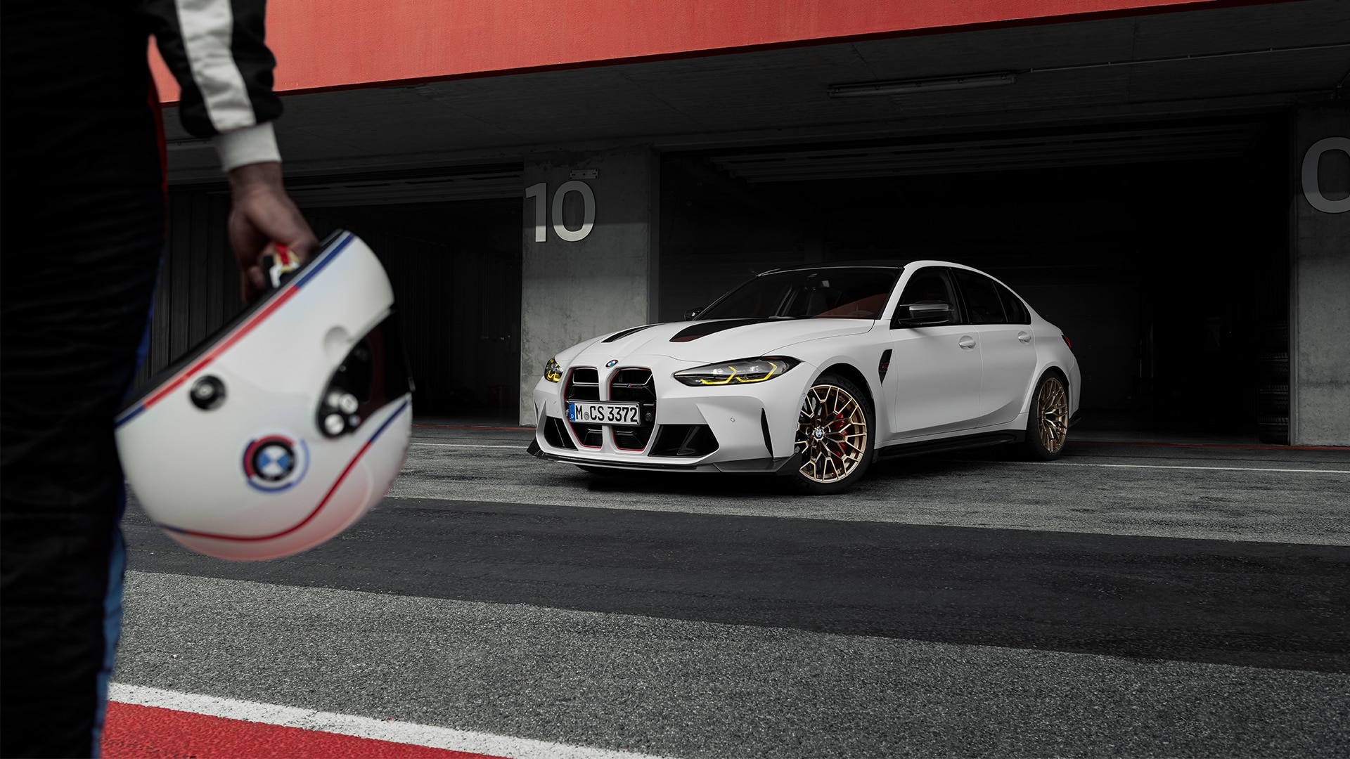 Motorsport DNA in its purest form: The 2024 BMW M3 CS in Frozen Solid White.