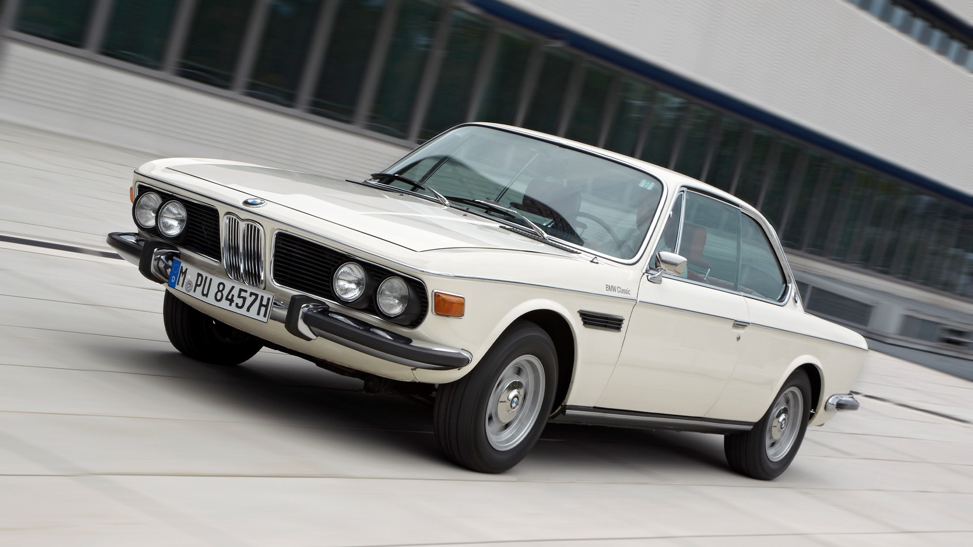 1968: The BMW 2800 CS made a striking statement with its four round headlamps. Originally because of legal requirements in the US, this design became a defining feature of the brand.&nbsp;