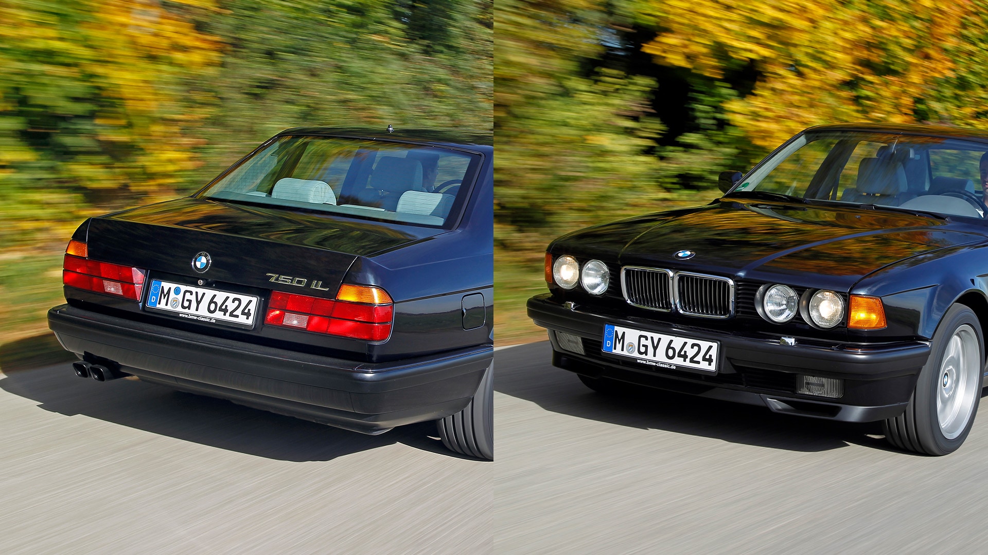 1991: The BMW 7 Series was the first production vehicle in the world to bring xenon headlamps to the road. This innovation defined new standards for visibility and safety. The L-shaped rear light signature introduced at the launch of this BMW 7 Series generation in 1986 was created by two separate light elements, the upper edges of which were flush with the edge of the boot lid. This design became the defining feature of many later BMW models. 