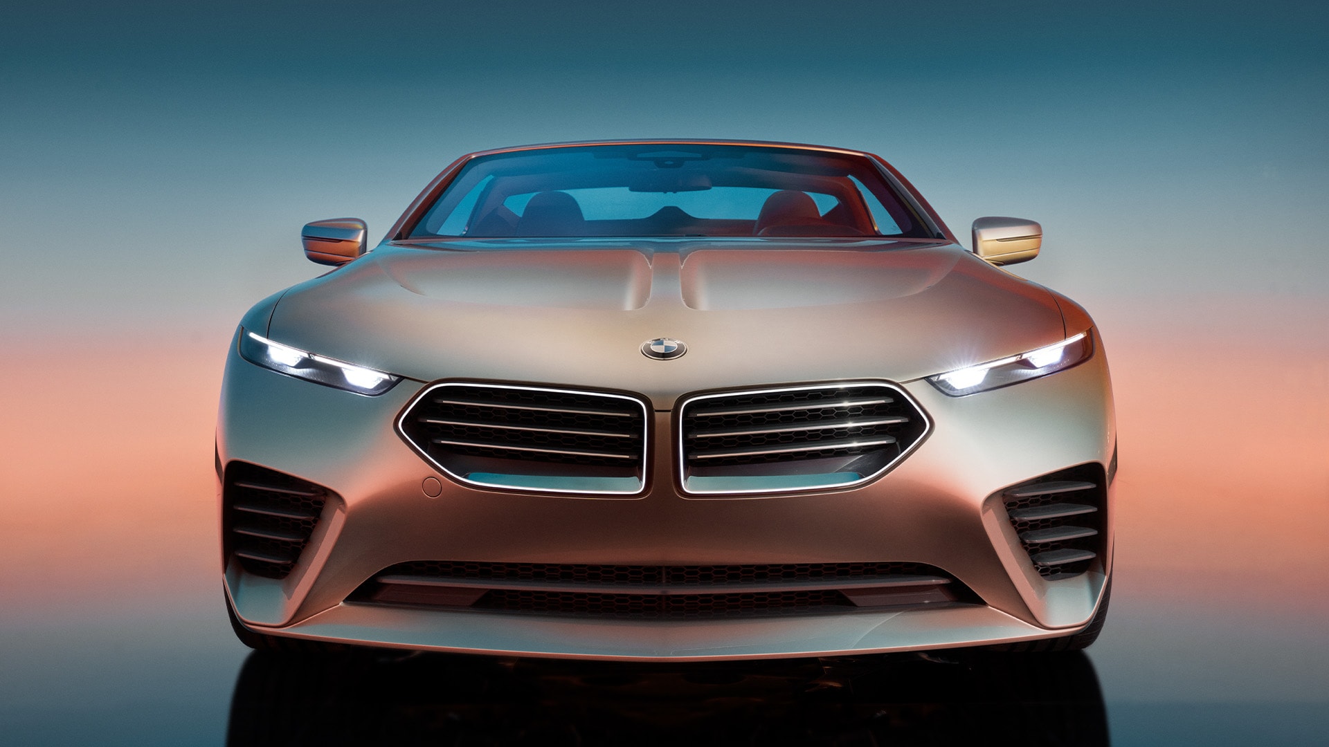 2024: The BMW Skytop interprets lighting design in its most elegant form. With the flattest headlamps in the world, the exclusive roadster combines technological innovation with pure aesthetics. 