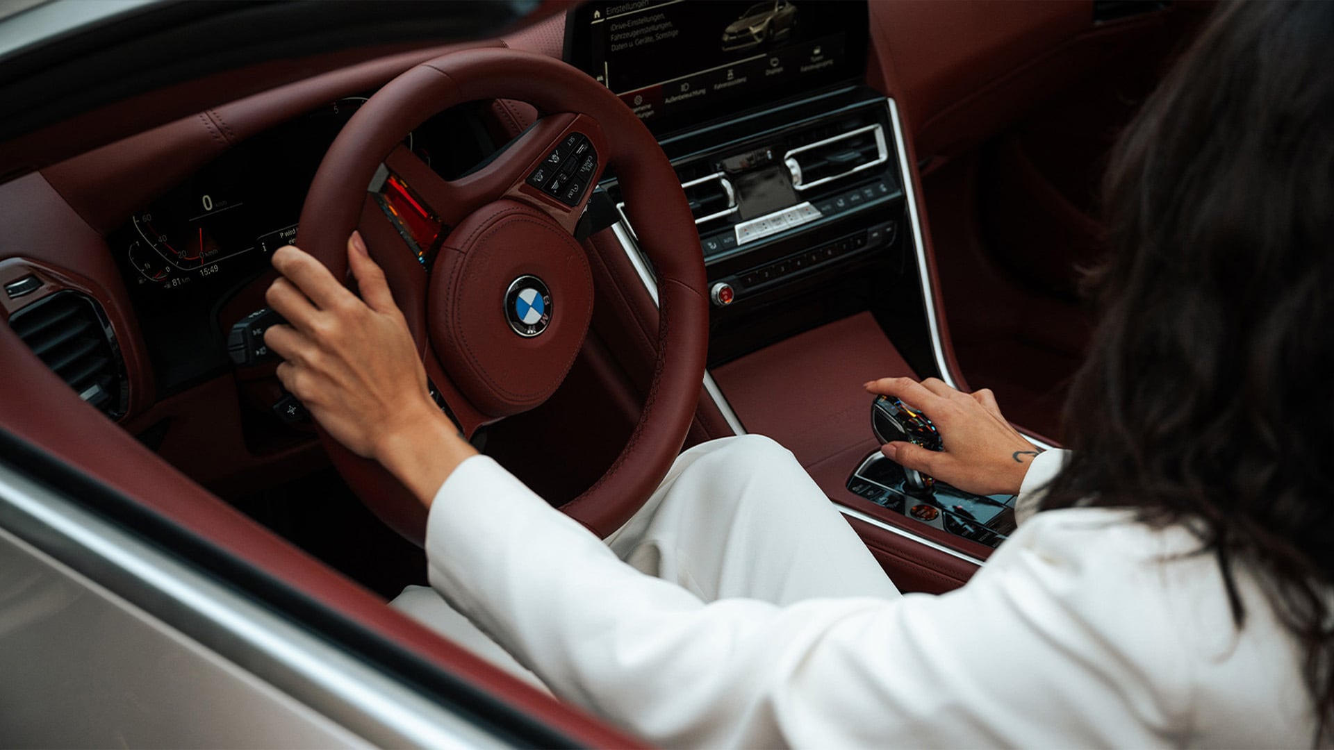 Budapest-style trim accents the leather seats, and crystal inlays in the cockpit add to the luxurious ambience.