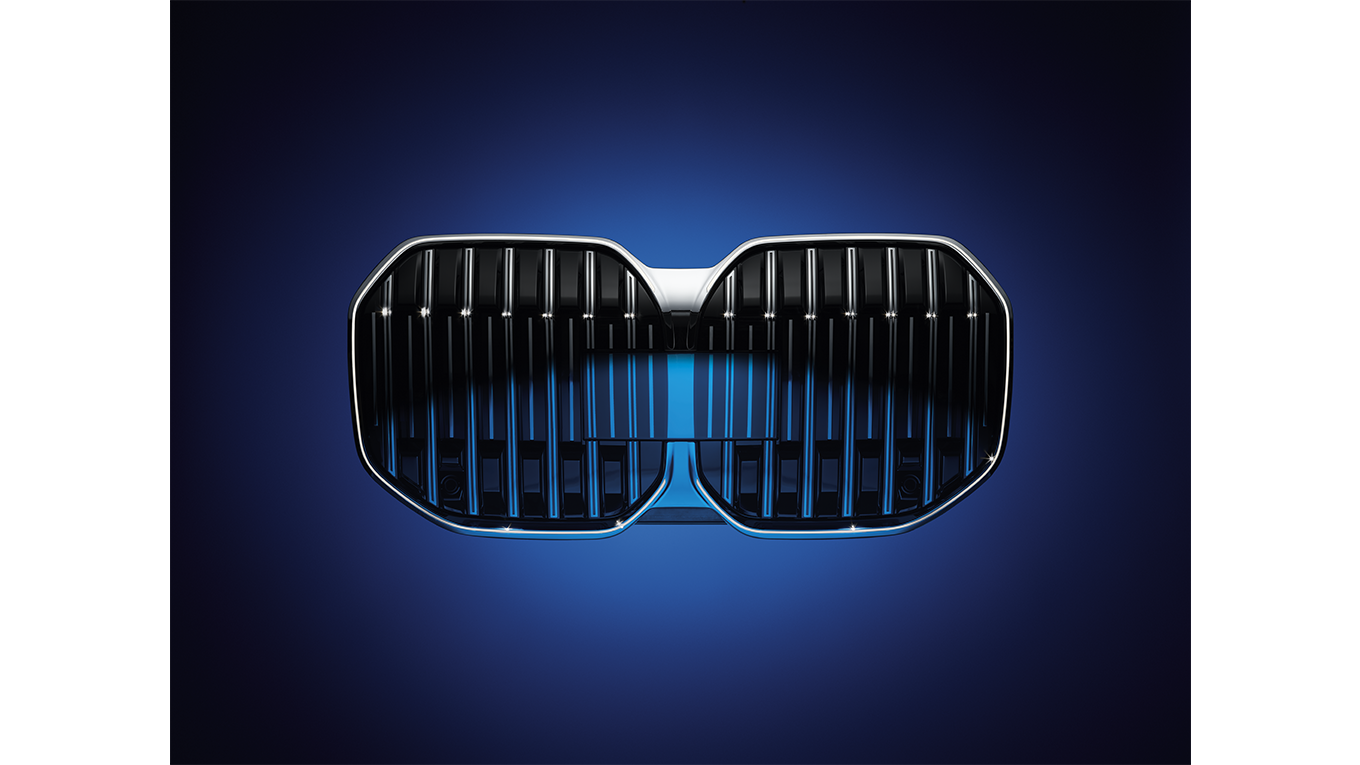 In the age of electromobility, the BMW kidney grille takes on a completely different function: it no longer cools the motor; instead it has evolved into the vehicle’s own sensory organ.